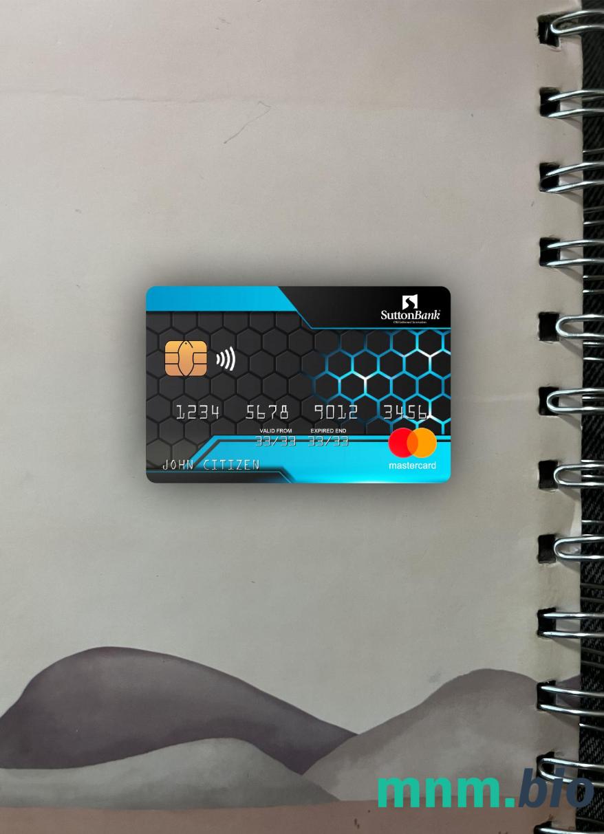 USA Sutton bank wygląd zdjęcia mastercard skan PSD + zdjęcie